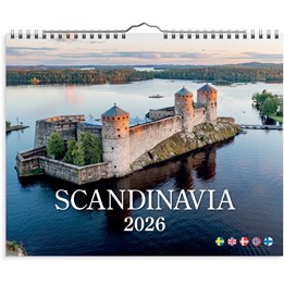 Väggkalender 2026 Scandinavia