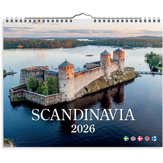 Väggkalender 2026 Scandinavia