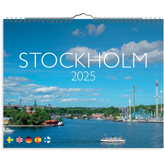 Väggkalender 2025 Stockholm