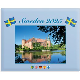 Väggkalender 2025 Sweden med kuvert