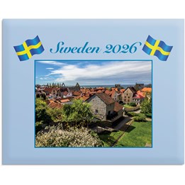 Väggkalender 2026 Sweden med kuvert