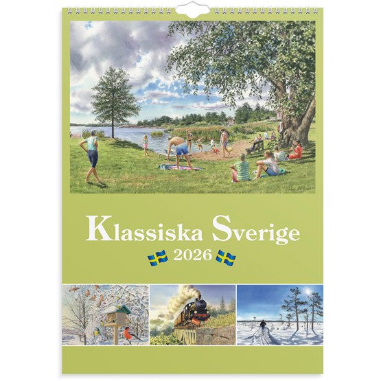 Väggkalender 2026 Klassiska Sverige