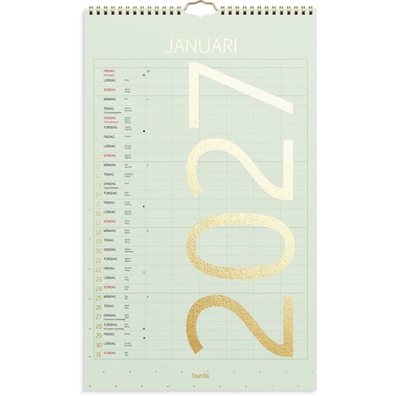 Familjekalender 2027 Color