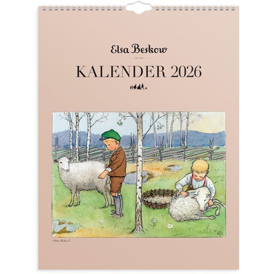 Väggkalender 2026 Elsa Beskow