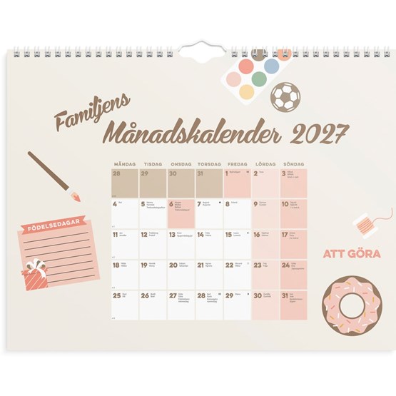Familjens månadskalender 2027