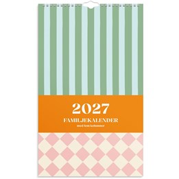 Familjekalender 2027 Color Blocking