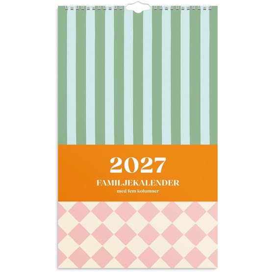 Familjekalender 2027 Color Blocking