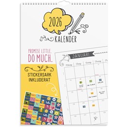 Väggkalender 2026 Doodle