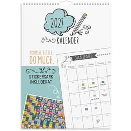 Väggkalender 2027 Doodle