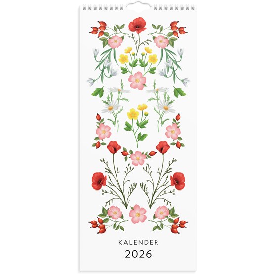Väggkalender 2026 Lilla Blomsterkalendern