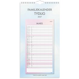 Familjekalender 2027 Tydlig