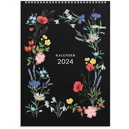 Väggkalender 2024 Illustrerad blomster
