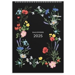 Väggkalender 2025 Illustrerad blomster