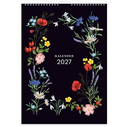 Väggkalender 2027 Illustrerad blomster