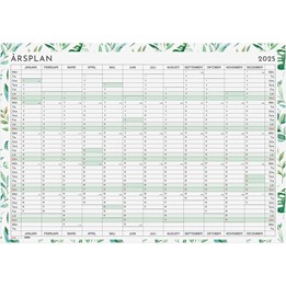 Kalender 2025 Årsplanering whiteboard