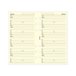 Filofax Personal Adresser Beige