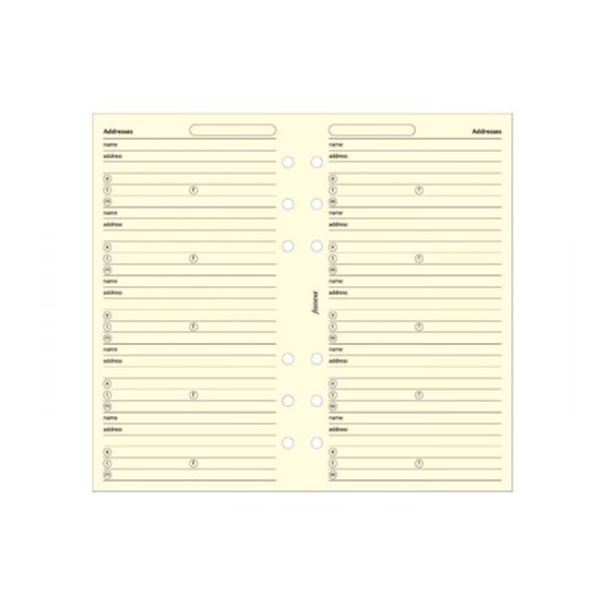 Filofax Personal Adresser Beige