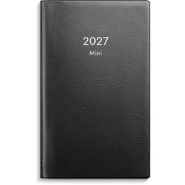 Kalender Mini 2027 svart plast