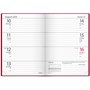 Kalender 2026 Lilla Fickdagboken rött konstläder