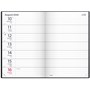 Kalender 2026 Fickagenda svart konstläder
