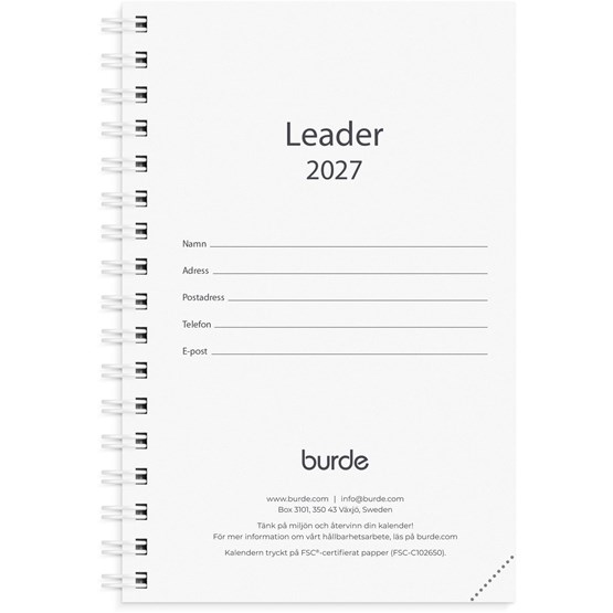 Kalender 2027 Leader refill