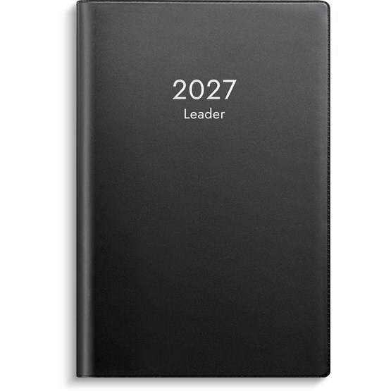 Kalender 2027 Leader svart plast