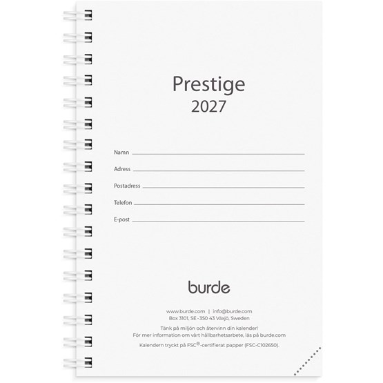 Kalender 2027 Prestige refill