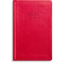 Kalender 2025 Prestige rött konstläder