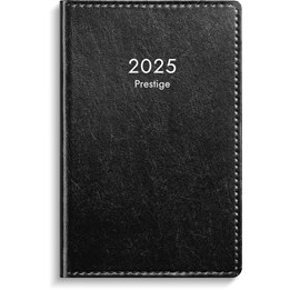 Kalender 2025 Prestige svart konstläder inb