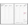 Kalender 2027 Prestige svart konstläder spiralb