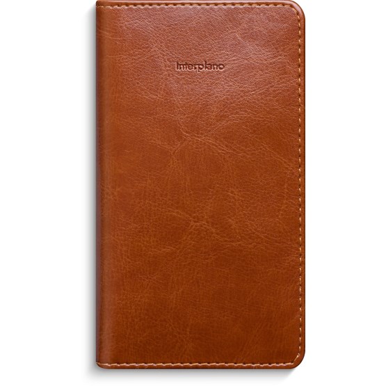 Kalender 2027 Interplano cognac konstläder