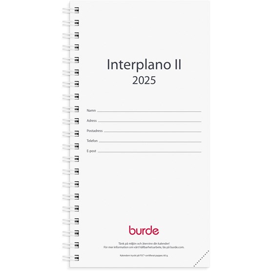 Kalender 2025 Interplano II refill