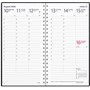 Kalender 2026 Interplano II svart konstläder