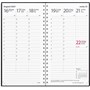 Kalender 2027 Interplano II svart konstläder