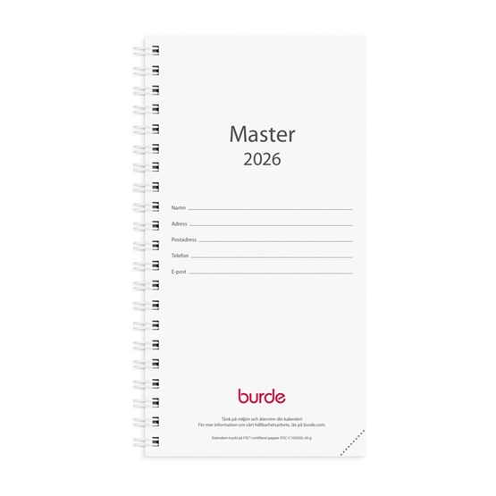 Kalender 2026 Master refill