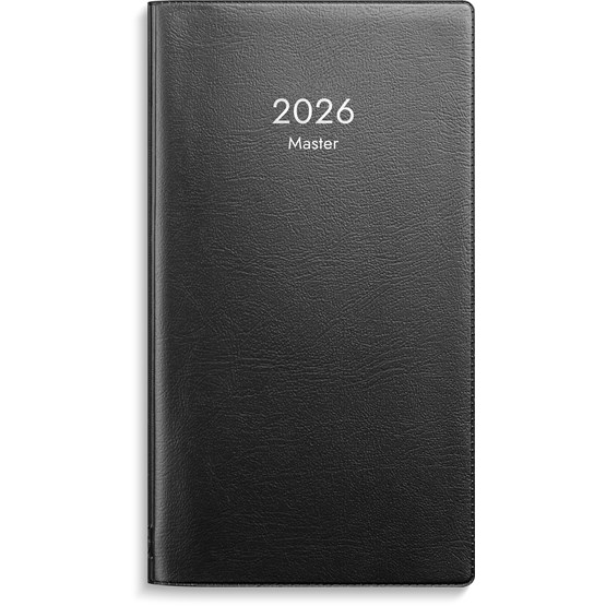 Kalender 2026 Master svart plast