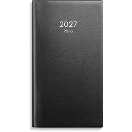 Kalender 2027 Plano svart plast