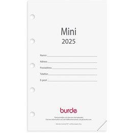 Kalender 2025 Mini kalendersats
