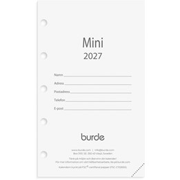 Mini kalendersats 2027