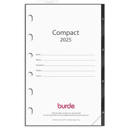 Kalender 2025 Compact grundsats