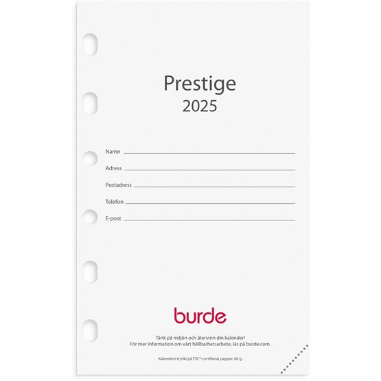 Kalender 2025 Compact kalendersats Prestige