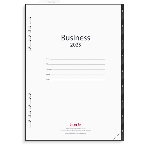 Kalender 2025 Business grundsats