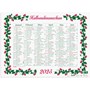 Väggkalender 2025 Stora Hallonalmanackan