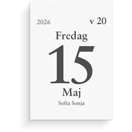 Kalender 2026 Dagblock 75x107 mm