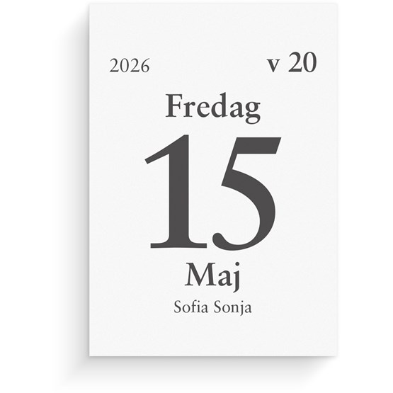 Kalender 2026 Dagblock 75x107 mm