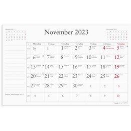 Kalender 2023 Månadsblock 240x152 mm