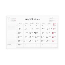 Kalender 2026 Månadsblock 240x152 mm