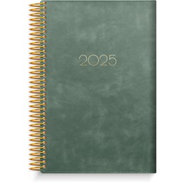 Kalender 2025 Dagbok Twist grön