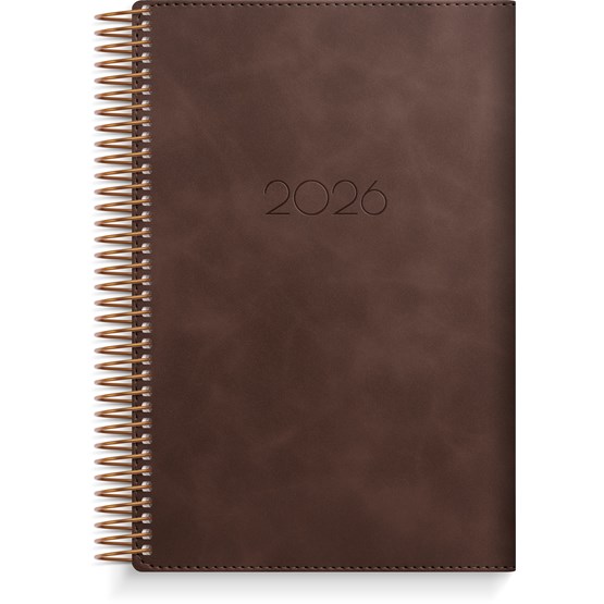 Kalender 2026 Dagbok Twist brun