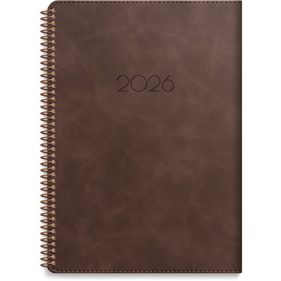 Kalender 2026 Business Twist brun
